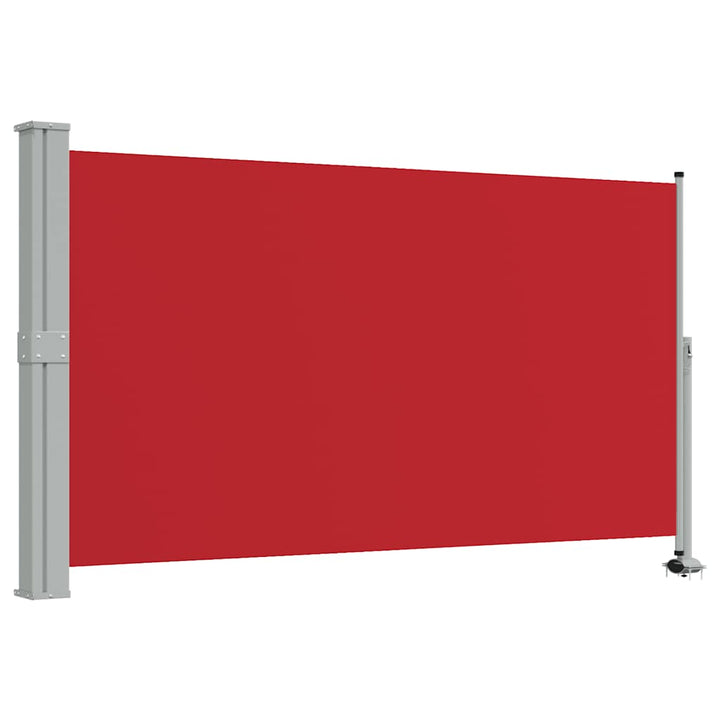 sammenrullelig sidemarkise til terrassen 140 x 300 cm rød
