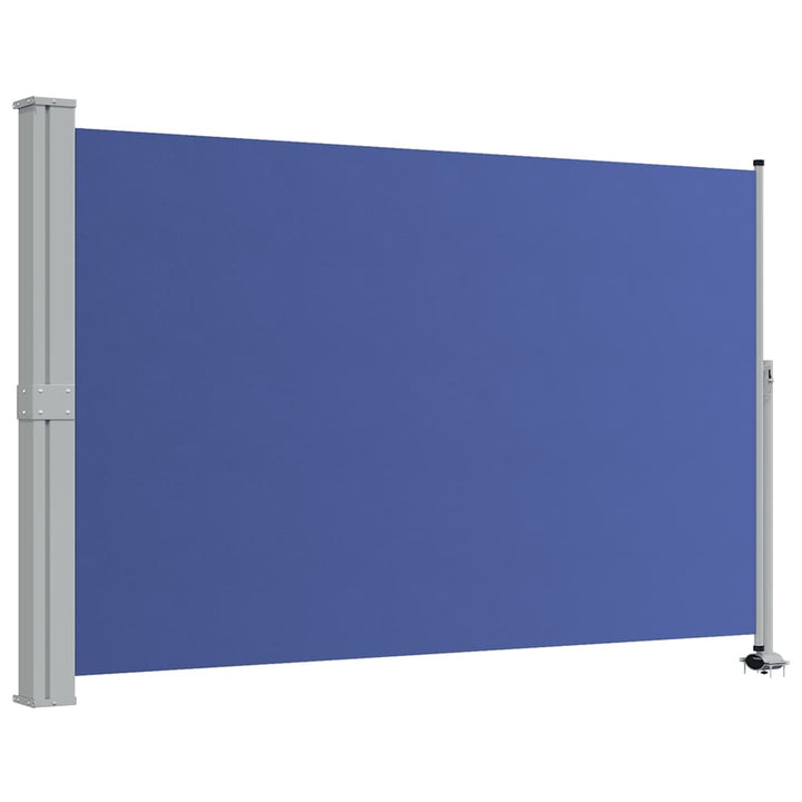 sammenrullelig sidemarkise til terrassen 160 x 300 cm blå