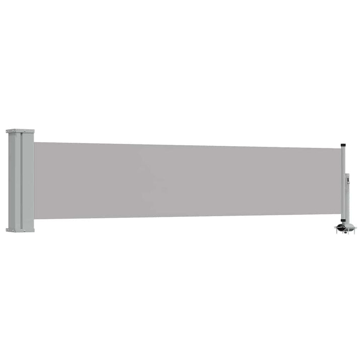 sammenrullelig sidemarkise til terrassen 60 x 300 cm grå
