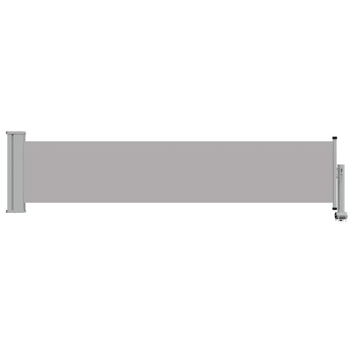 sammenrullelig sidemarkise til terrassen 60 x 300 cm grå