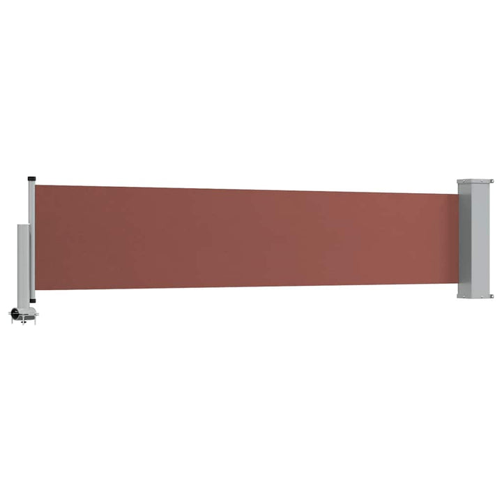 sammenrullelig sidemarkise 60 x 300 cm brun