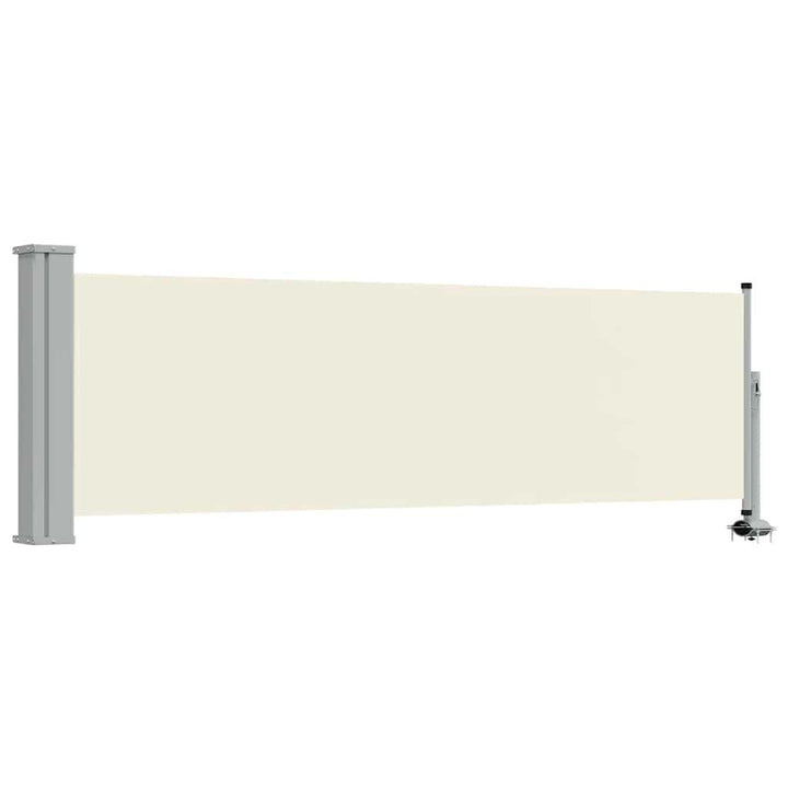 sammenrullelig sidemarkise 80 x 300 cm cremefarvet