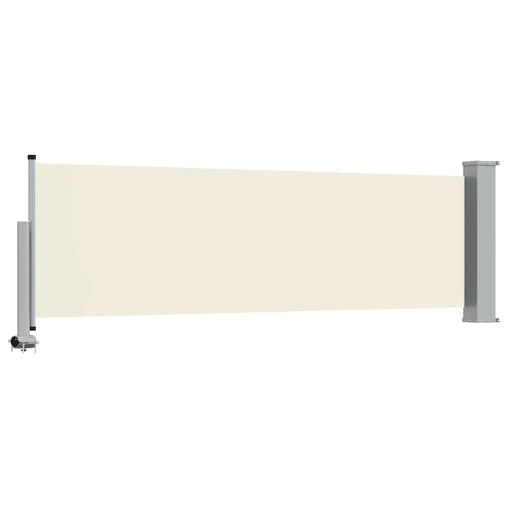 sammenrullelig sidemarkise 80 x 300 cm cremefarvet