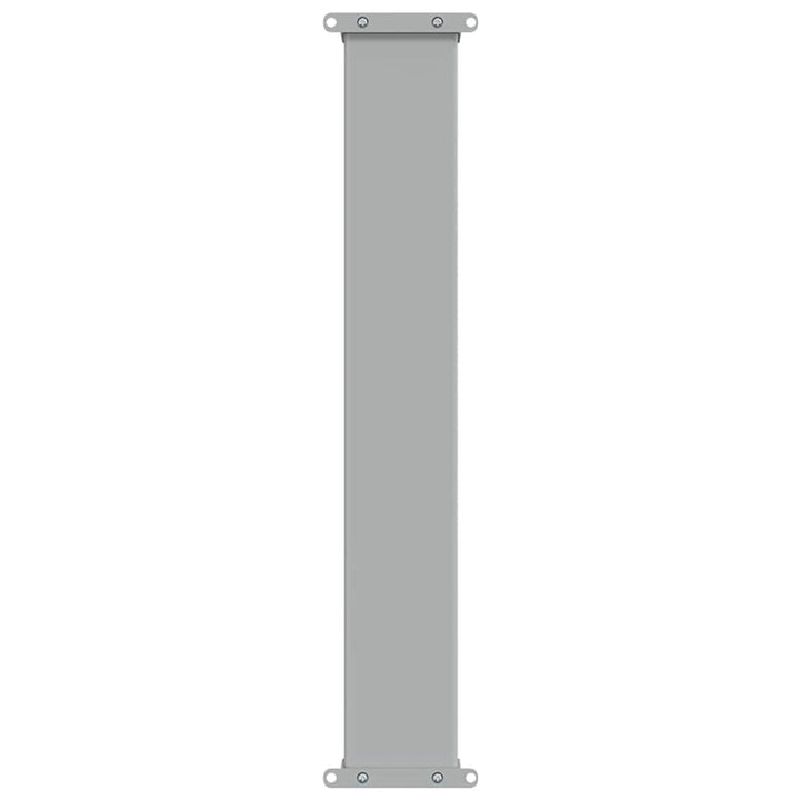 sammenrullelig sidemarkise til terrassen 80 x 300 cm grå