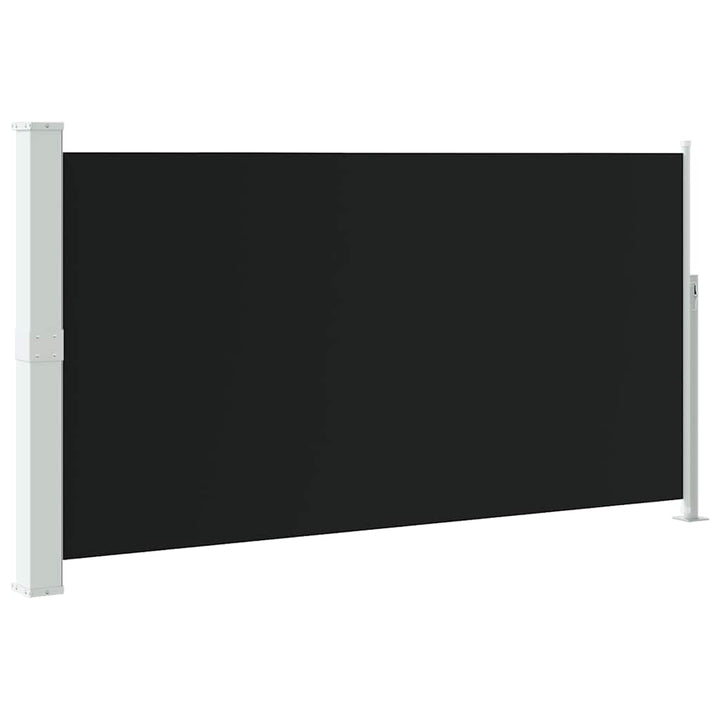sammenrullelig sidemarkise til terrassen 170 x 300 cm sort