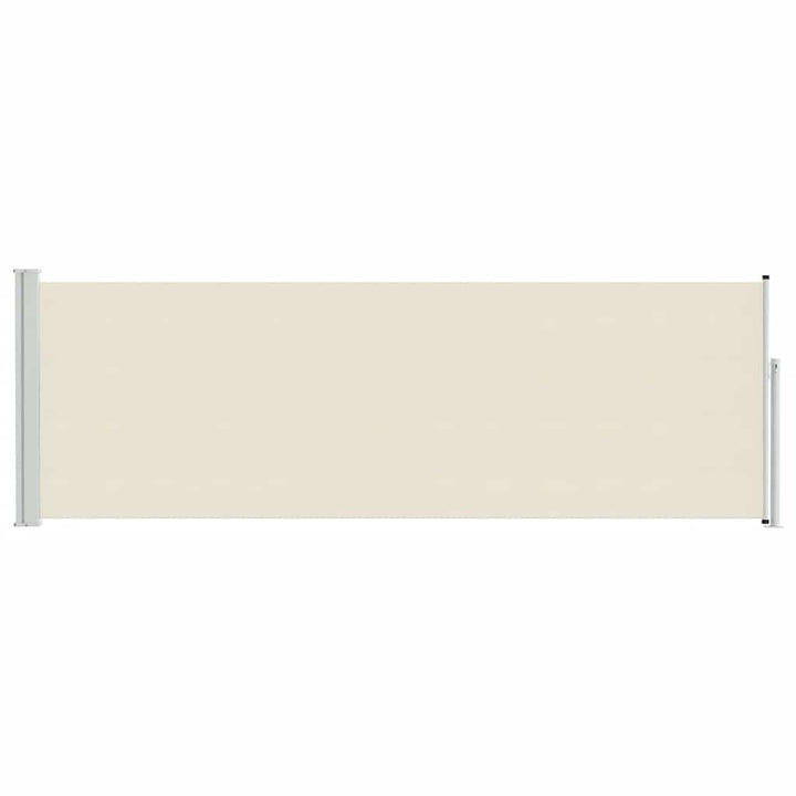 sammenrullelig sidemarkise til terrassen 100x300 cm cremefarvet