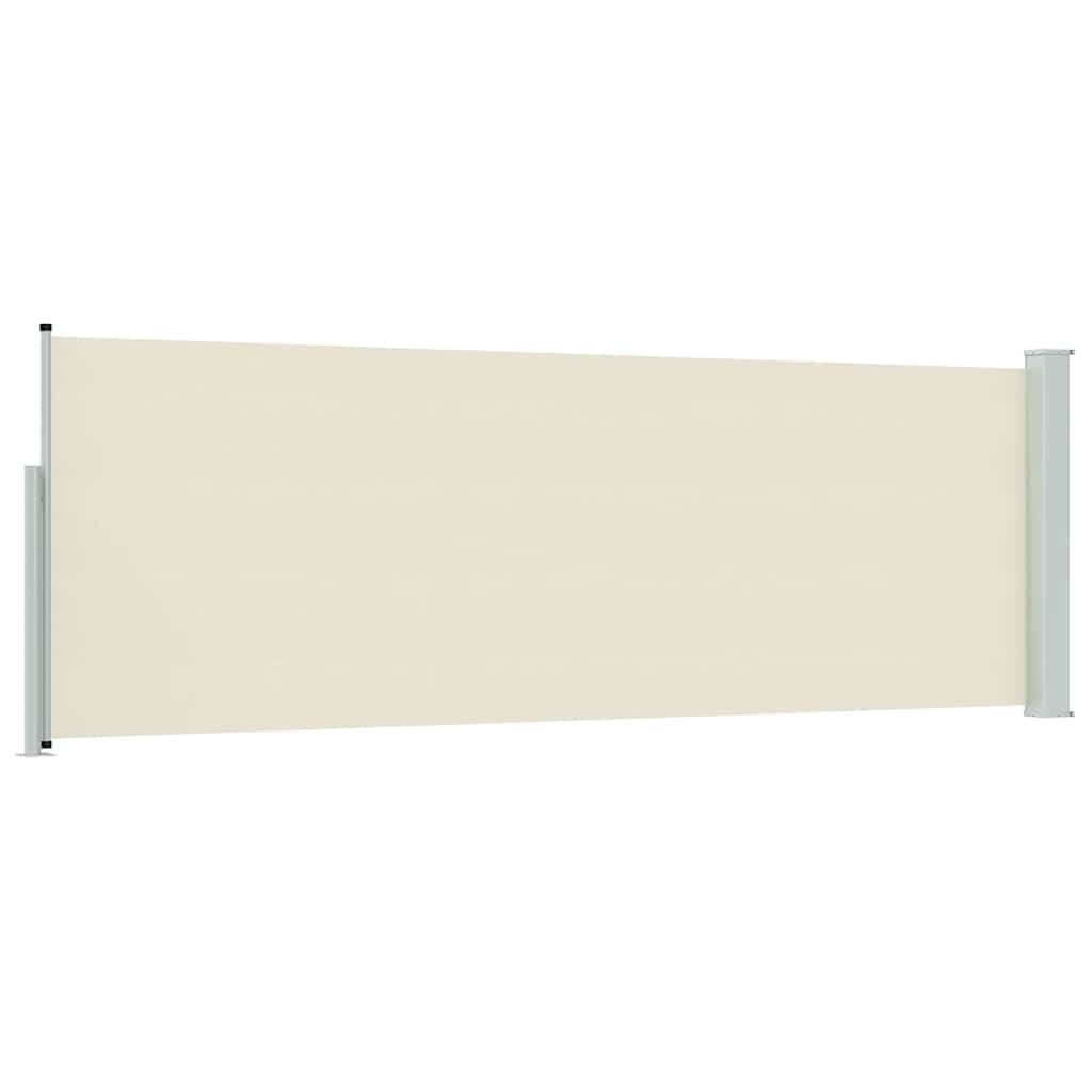 sammenrullelig sidemarkise til terrassen 100x300 cm cremefarvet
