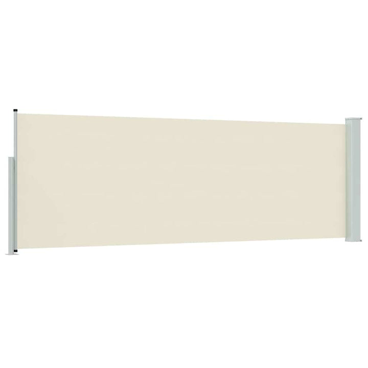 sammenrullelig sidemarkise til terrassen 100x300 cm cremefarvet