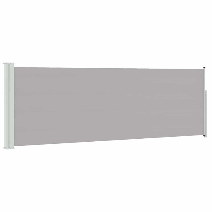 sammenrullelig sidemarkise til terrassen 100 x 300 cm grå