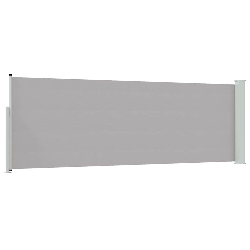 sammenrullelig sidemarkise til terrassen 100 x 300 cm grå