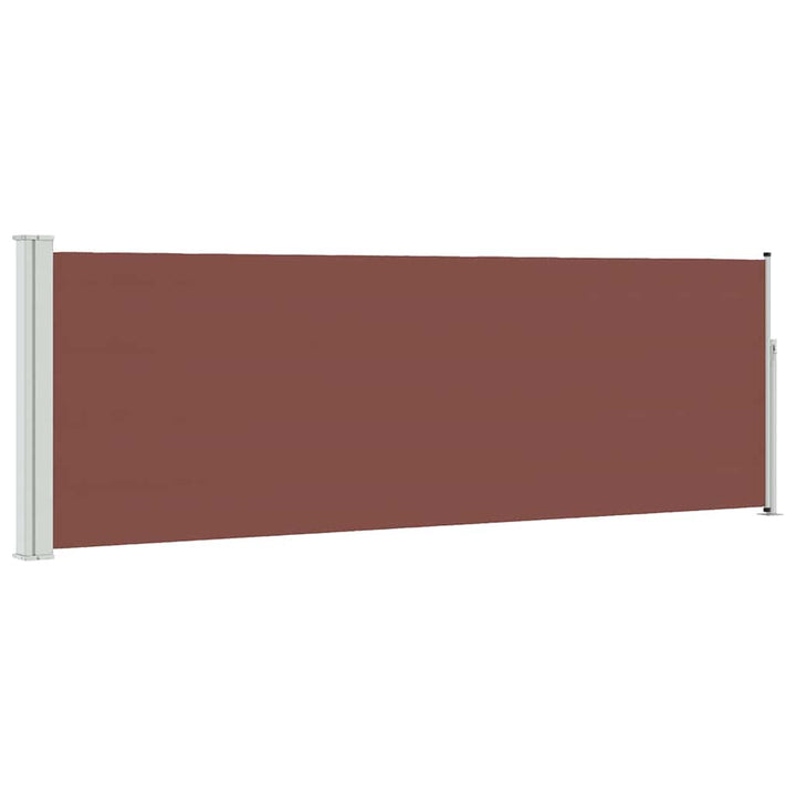 sammenrullelig sidemarkise til terrassen 100 x 300 cm brun
