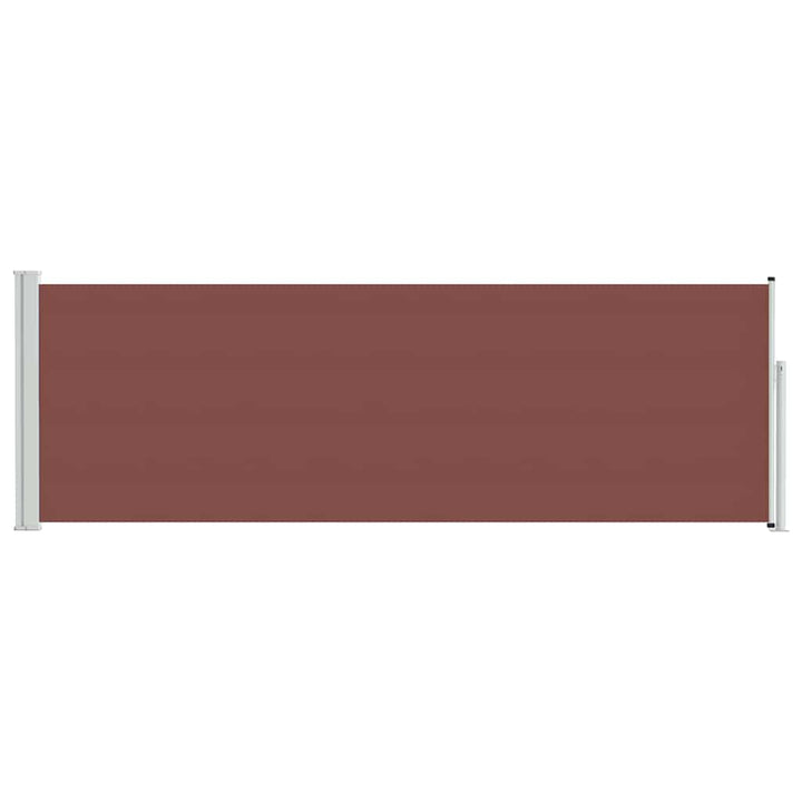 sammenrullelig sidemarkise til terrassen 100 x 300 cm brun