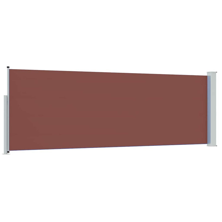 sammenrullelig sidemarkise til terrassen 100 x 300 cm brun