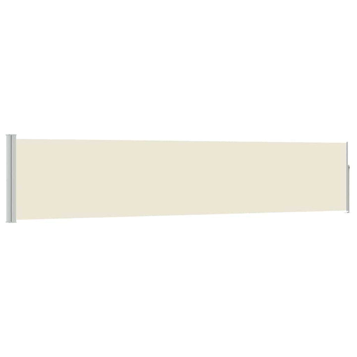 sammenrullelig sidemarkise til terrassen 100x500 cm cremefarvet