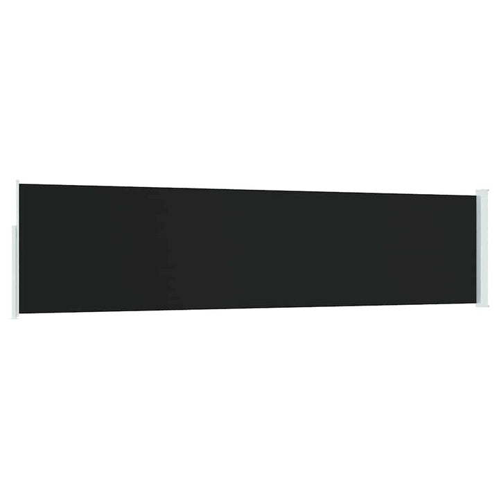 sammenrullelig sidemarkise til terrassen 120x500 cm sort