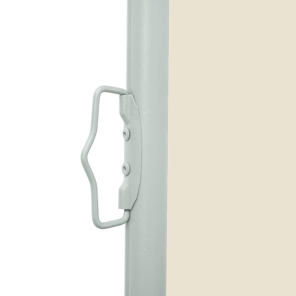 sammenrullelig sidemarkise til terrassen 120x500 cm cremefarvet