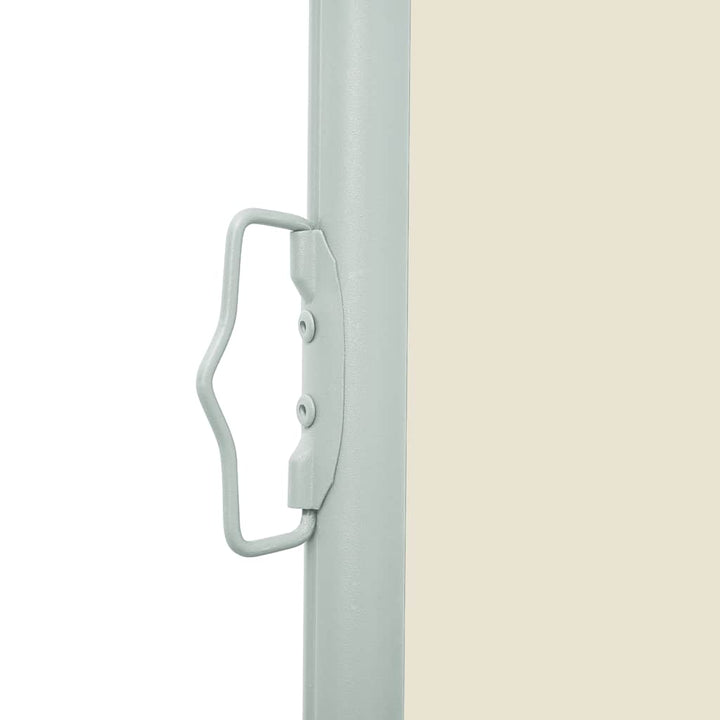 sammenrullelig sidemarkise til terrassen 120x500 cm cremefarvet