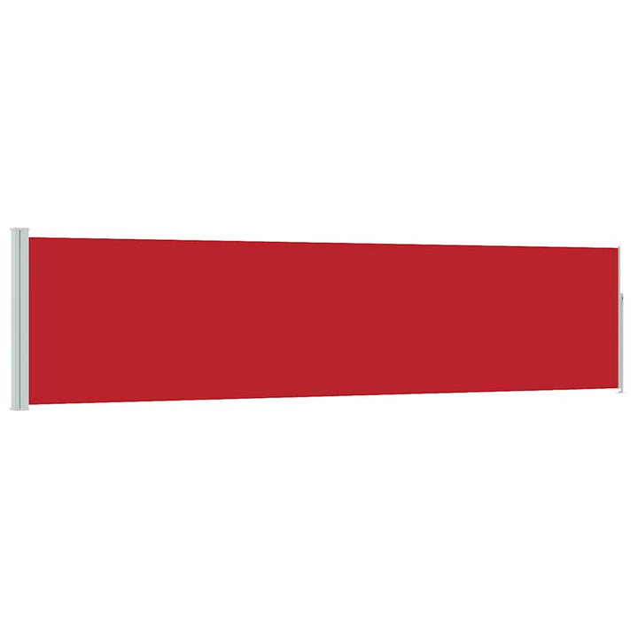 sammenrullelig sidemarkise til terrassen 120 x 500 cm rød