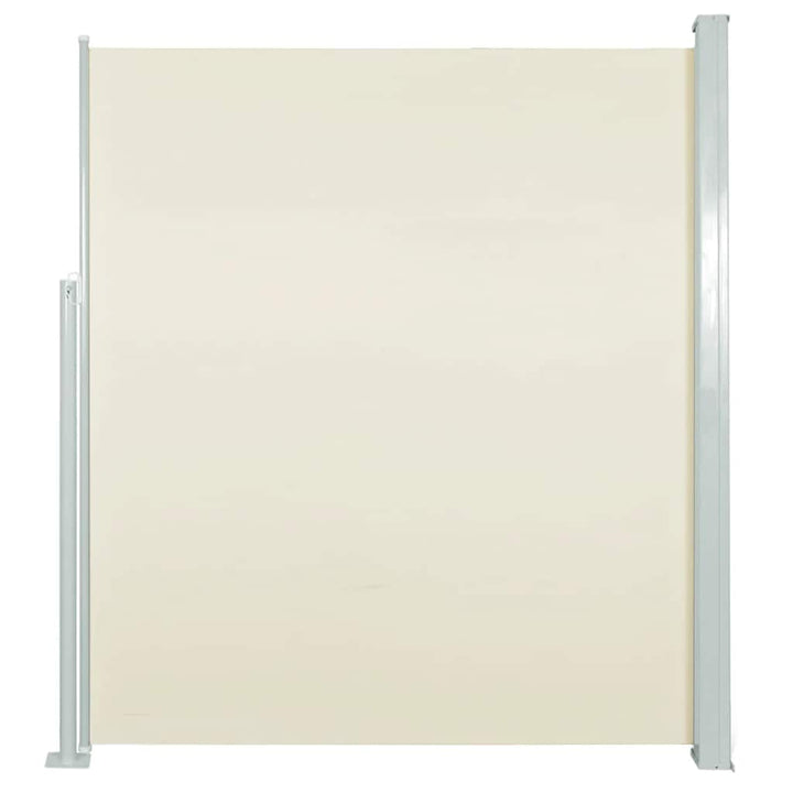 sammenrullelig sidemarkise til terrassen 140x500 cm cremefarvet