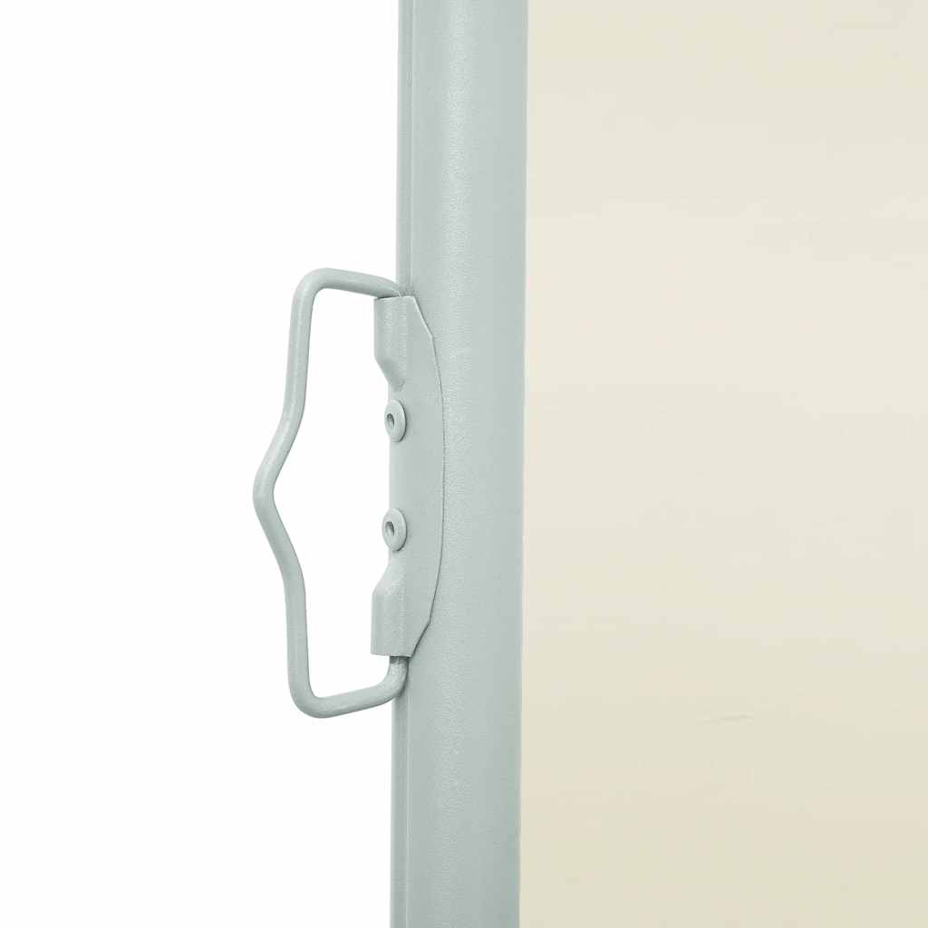 sammenrullelig sidemarkise til terrassen 140x500 cm cremefarvet