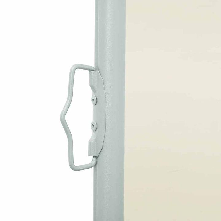 sammenrullelig sidemarkise til terrassen 140x500 cm cremefarvet