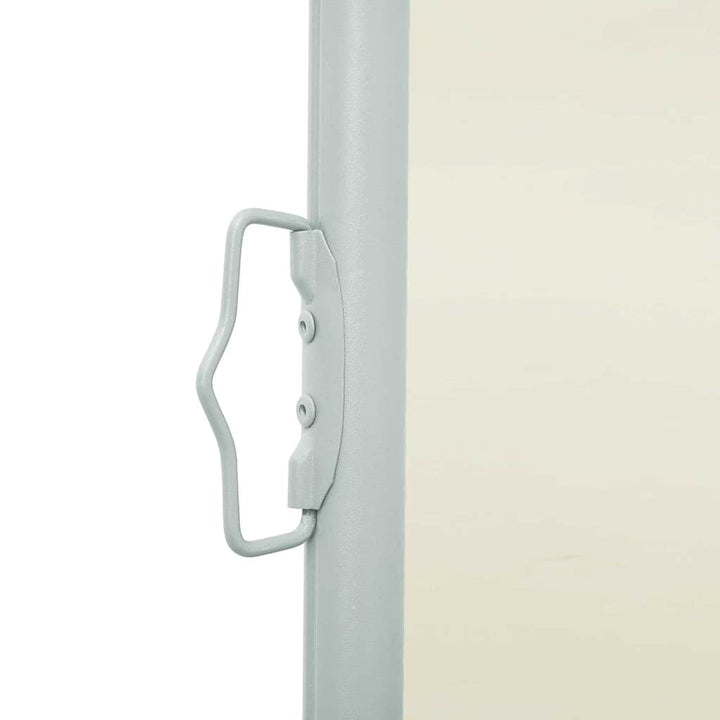 sammenrullelig sidemarkise til terrassen 140x514 cm cremefarvet