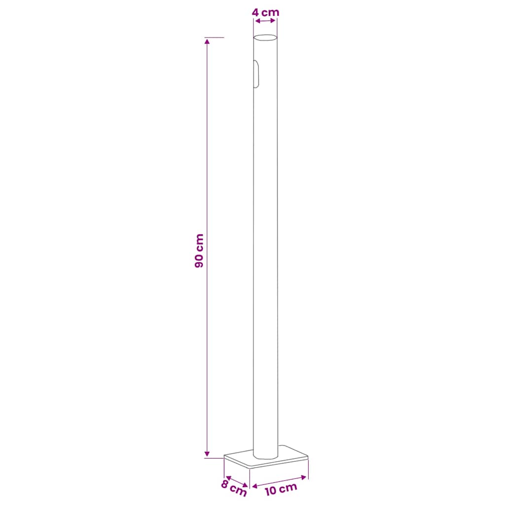 sammenrullelig sidemarkise til terrassen 140x514 cm cremefarvet