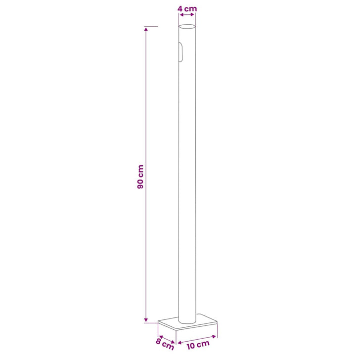 sammenrullelig sidemarkise til terrassen 140x514 cm cremefarvet
