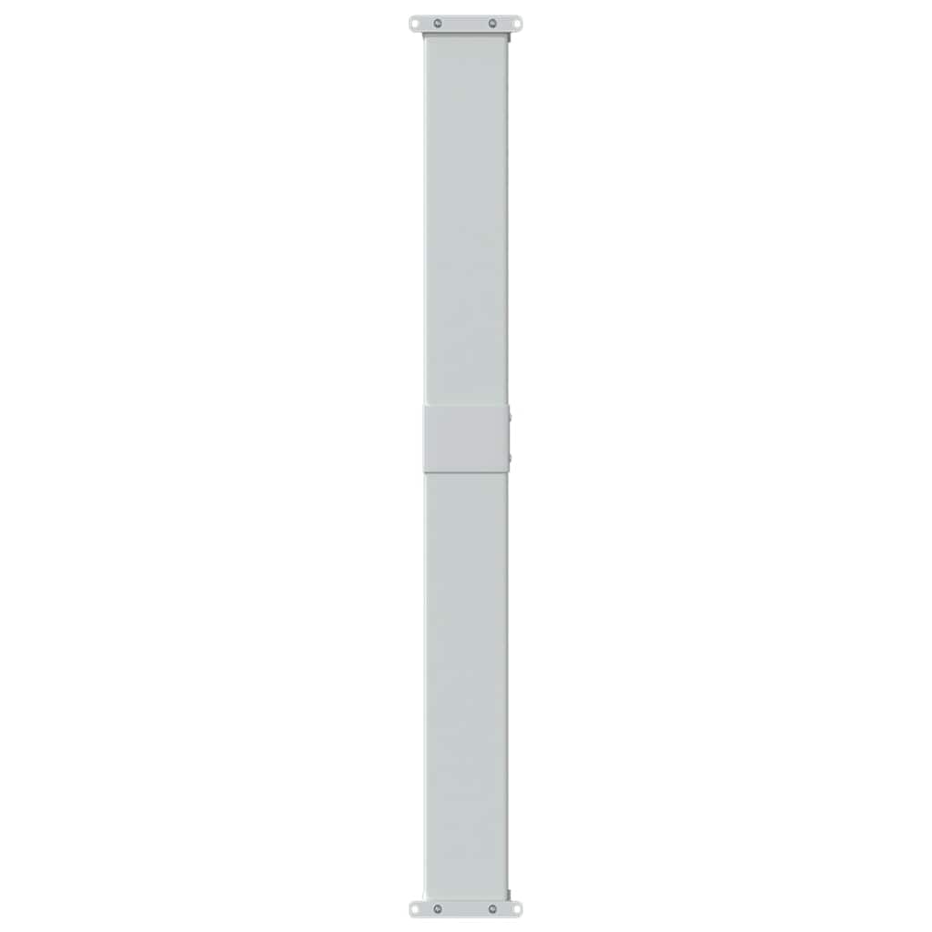 sammenrullelig sidemarkise til terrassen 140 x 500 cm grå