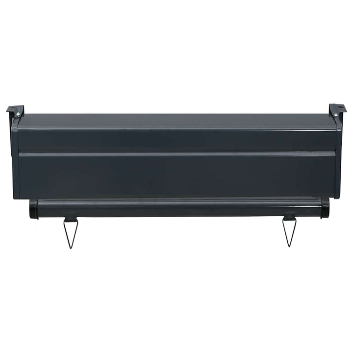 sidemarkise til altan 65x250 cm sort