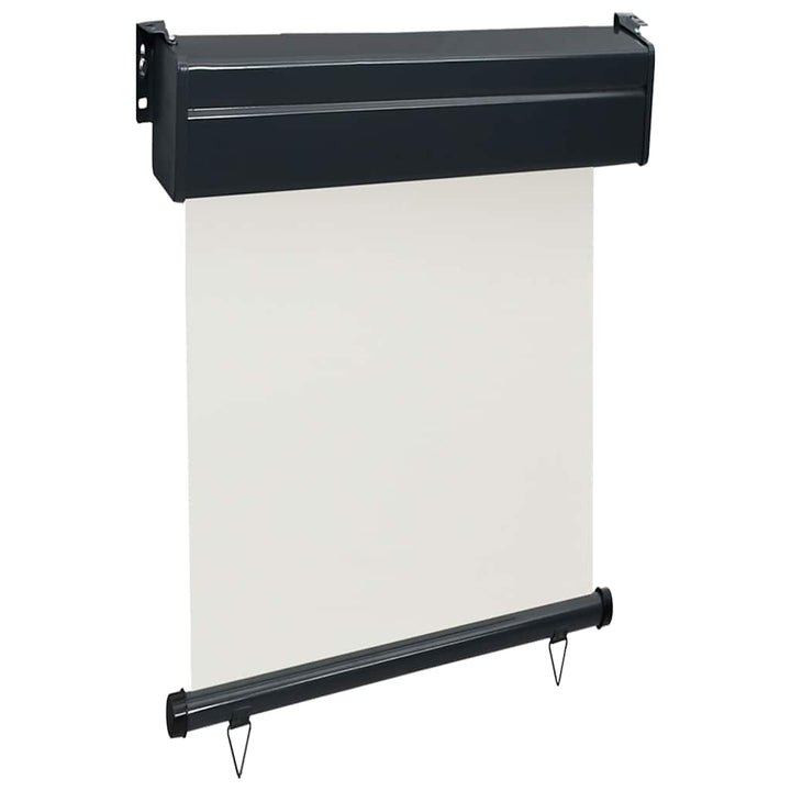 sidemarkise til altan 65x250 cm cremefarvet