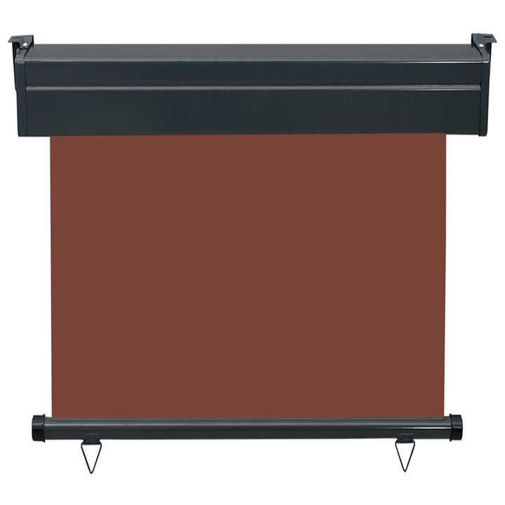 sidemarkise til altan 85x250 cm brun