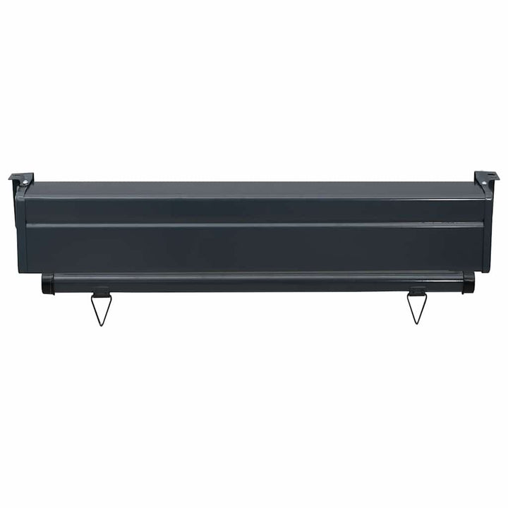 sidemarkise til altan 85x250 cm brun