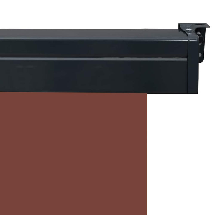 sidemarkise til altan 85x250 cm brun