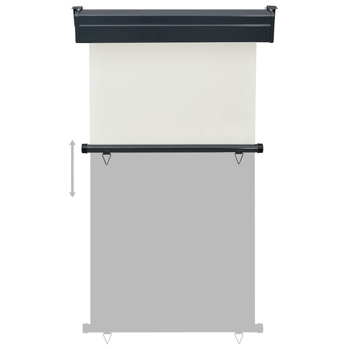 sidemarkise til altan 105x250 cm cremefarvet