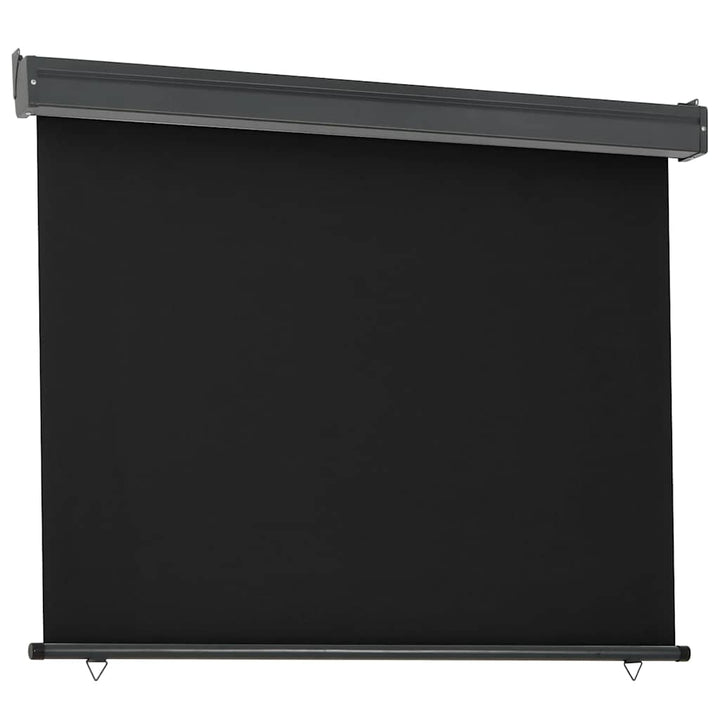 sidemarkise til altan 125x250 cm sort