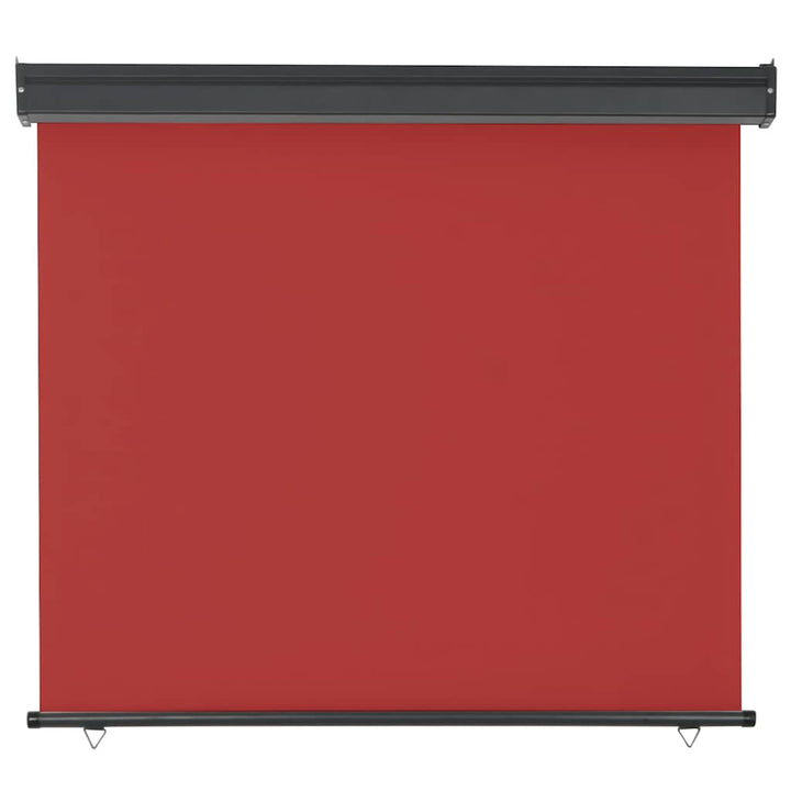sidemarkise til altan 125x250 cm rød