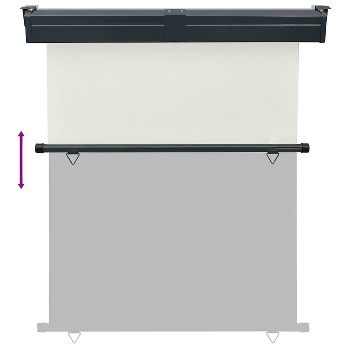 sidemarkise til altan 145x250 cm cremefarvet