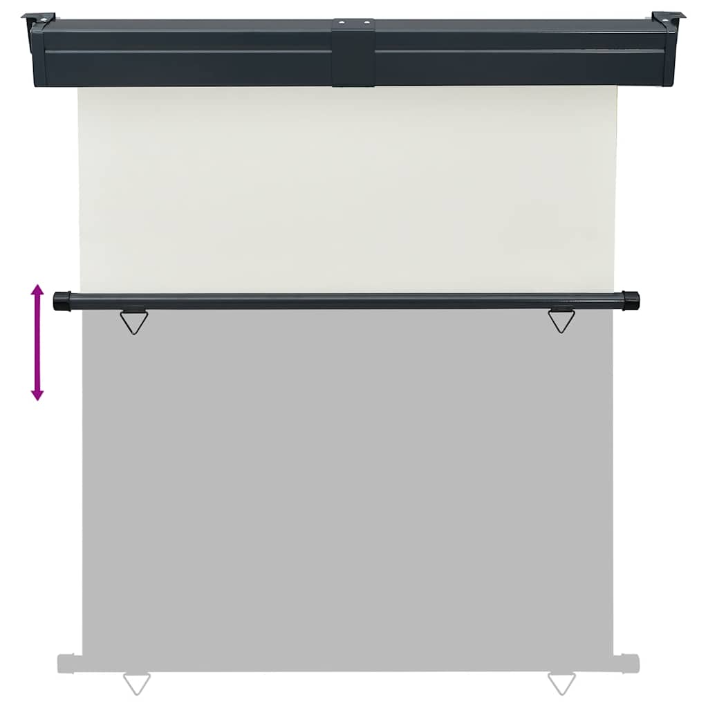 sidemarkise til altan 175x250 cm cremefarvet