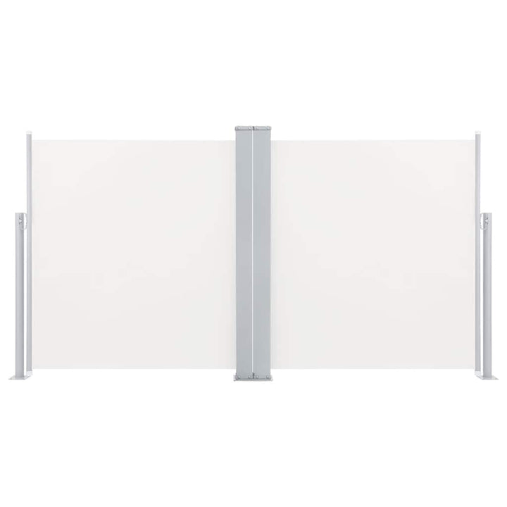 sammenrullelig sidemarkise 100 x 600 cm cremefarvet