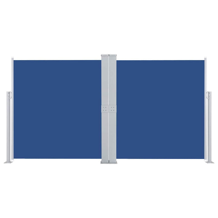 sammenrullelig sidemarkise 140 x 600 cm blå