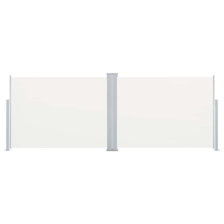 sammenrullelig sidemarkise 100 x 1000 cm cremefarvet