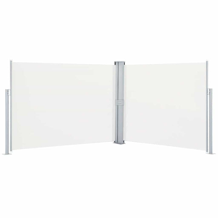 sammenrullelig sidemarkise 140 x 1000 cm cremefarvet