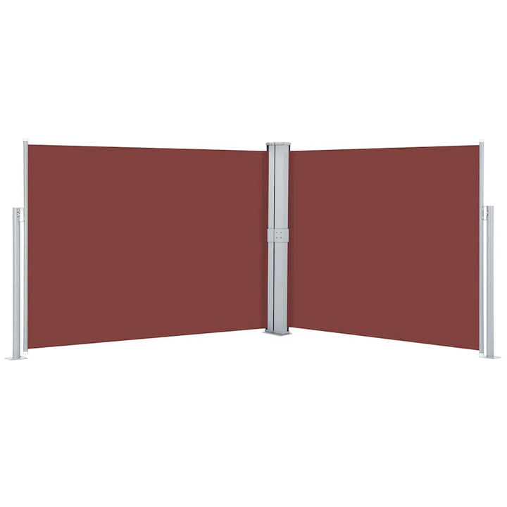 sammenrullelig sidemarkise 140 x 1000 cm brun