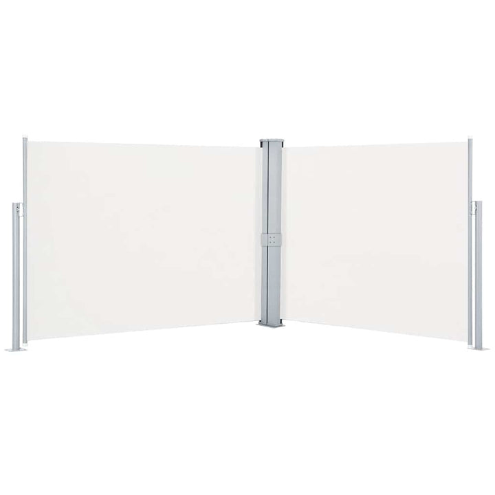 sammenrullelig sidemarkise 170 x 1000 cm cremefarvet