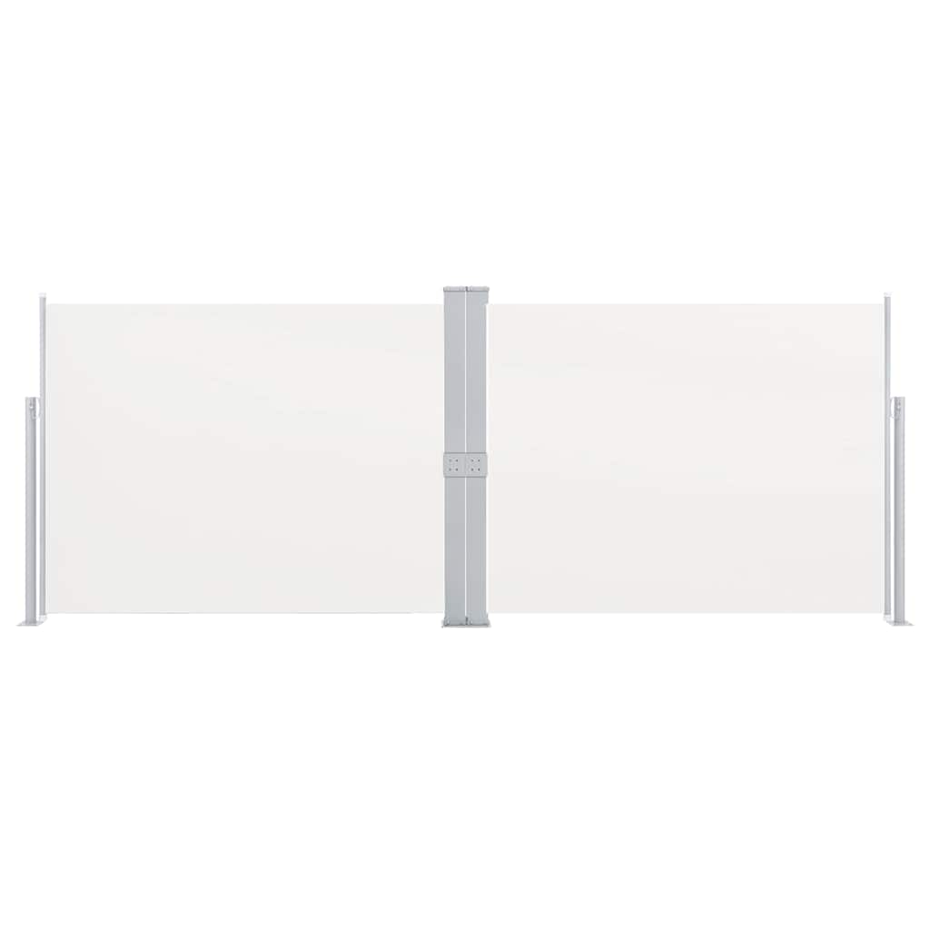 sammenrullelig sidemarkise 170 x 1000 cm cremefarvet