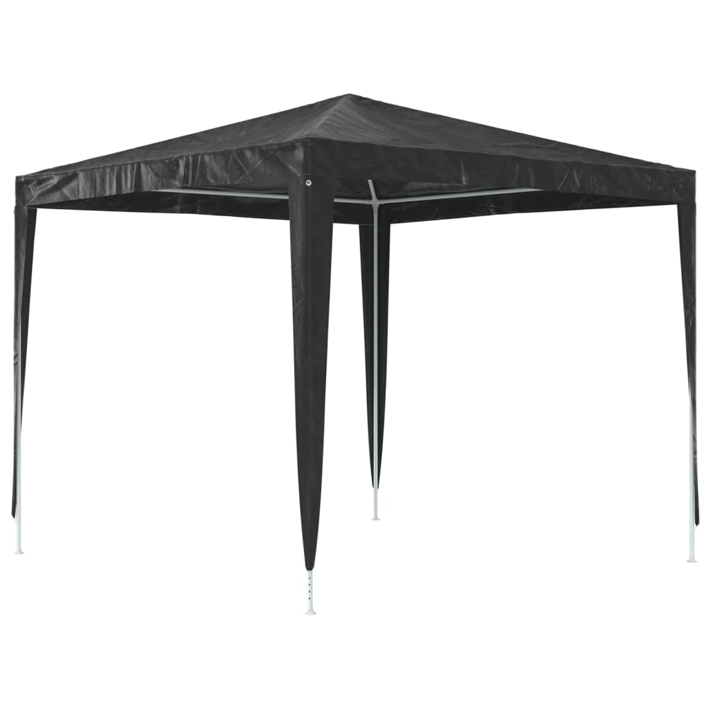 festtelt 2,5x2,5 m 90 g/m² antracitgrå