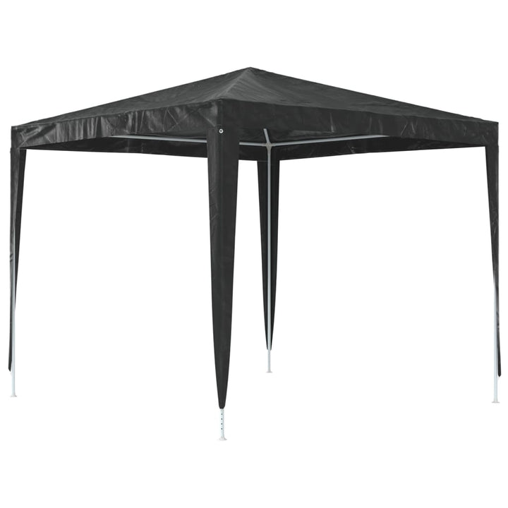 festtelt 2,5x2,5 m 90 g/m² antracitgrå