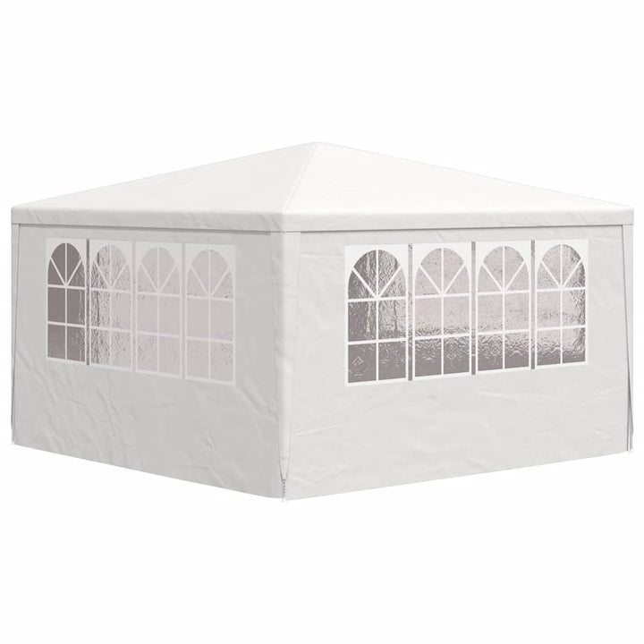 festtelt med sidevægge 4x4 m 90 g/m² hvid