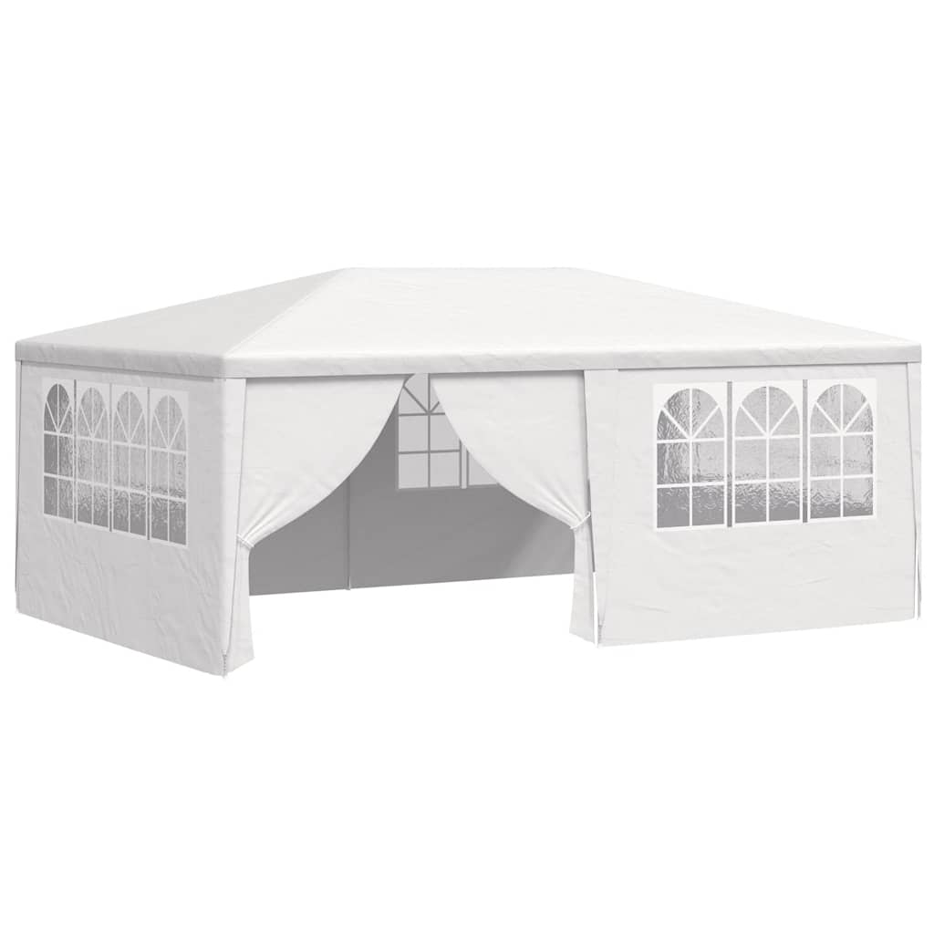 festtelt med sidevægge 4x6 m 90 g/m² hvid